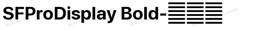 SFProDisplay Bold字体转换